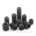 Black oxyde socket hexagon socket set vis avec point de tasse